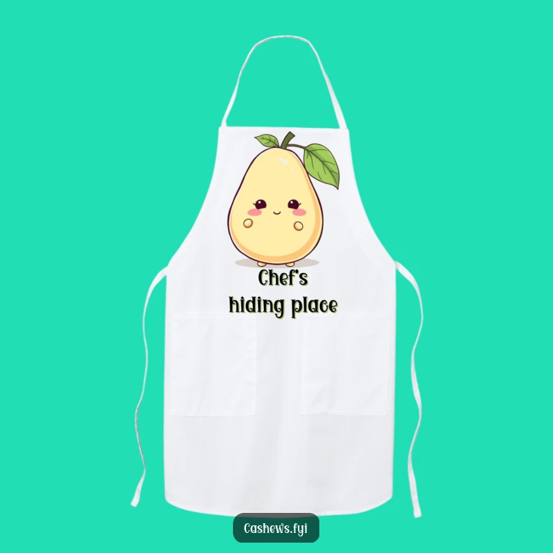 Funny Cashew Peek-a-Boo Apron: Hilarious Hider for Kitchen Fun, Perfect Gift!