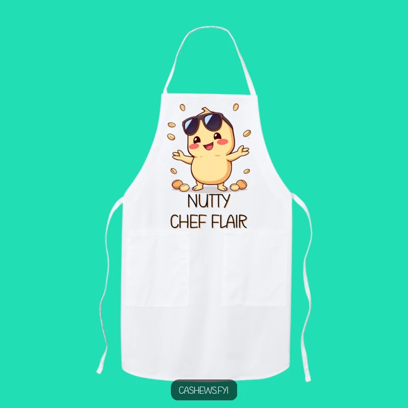 Funny Kawaii Cashew Apron: Juggling Kitchen Fun with Cool Nut Style