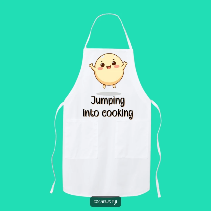 Funny Leaping Cashew Apron: Kitchen Nut Art, Hilarious Cooking Accessory Gift