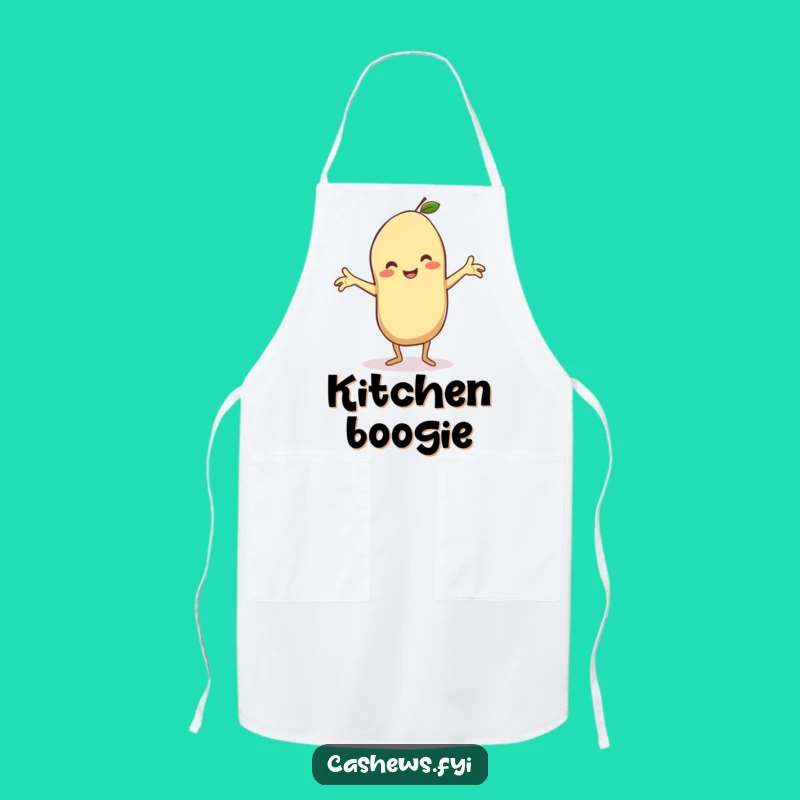 Funny Kawaii Cashew Apron: Dance Through the Kitchen with Silly Nut Humor
