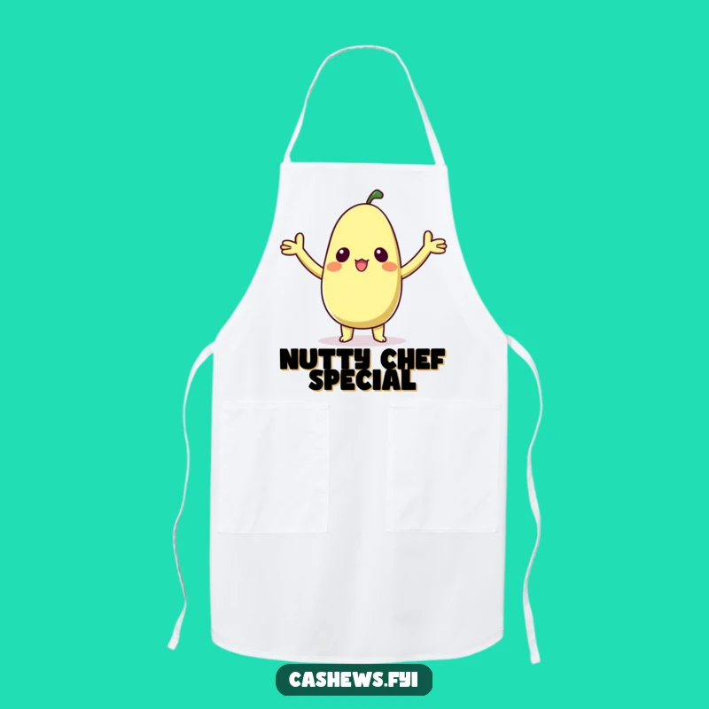 Funny Kawaii Cashew Apron - Kitchen Cute Nut Chef Gift