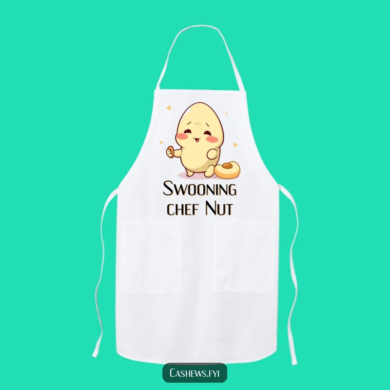 Funny Cashew Swoon Apron: Cook with Drama and Hilarious Nutty Flair