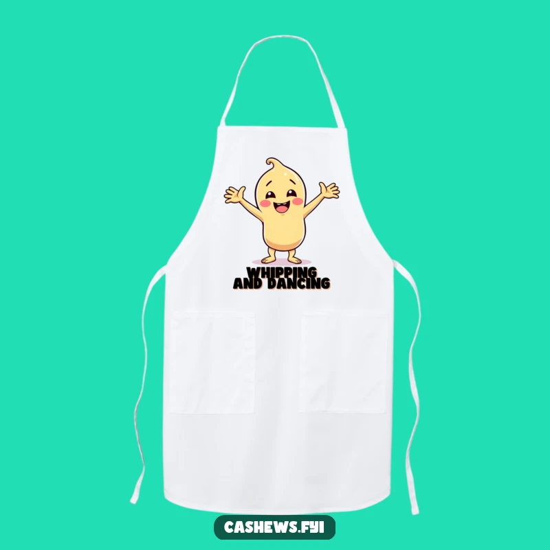 Funny Cashew Dance Party Apron: Hilarious Groover for Kitchen Fun, Perfect Gift!