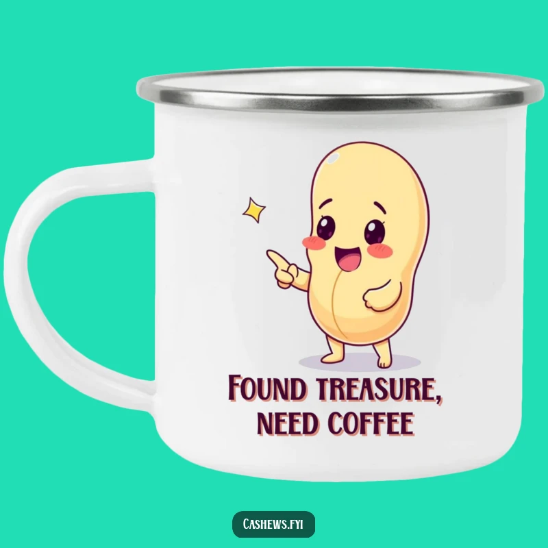 Funny Cashew Nut Camp Treasure Mug - Adventure Fuel!