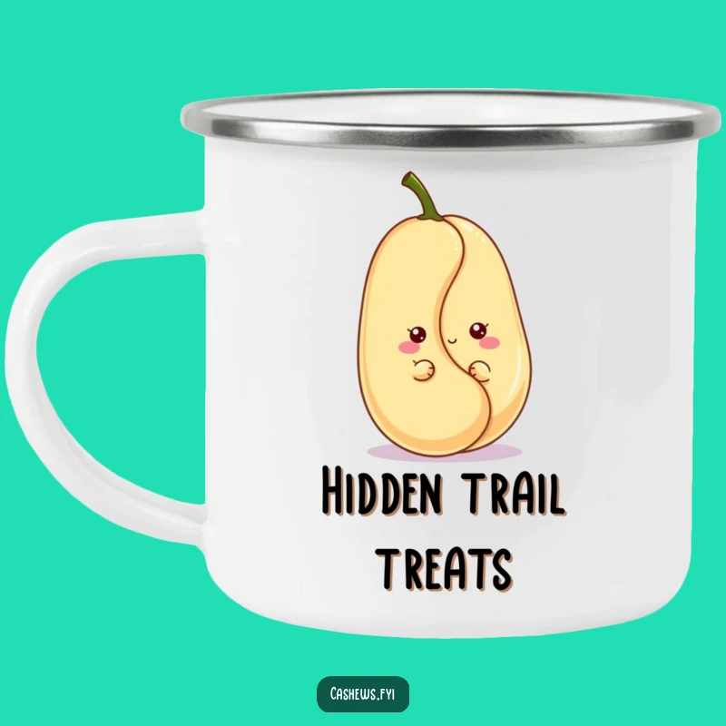 Funny Kawaii Cashew Camping Mug: Outdoor Adventures Meet Adorable Nutty Charm