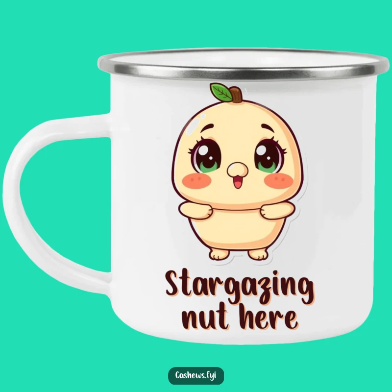 Funny Kawaii Cashew Wonder Camping Mug - Hilarious Outdoor Companion for Explorers