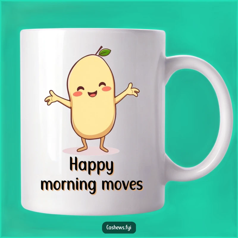 Funny Kawaii Cashew Mug: Silly Dance Moves for a Hilarious and Joyful Gift