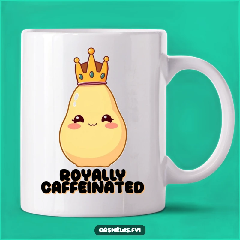 Funny Royal Cashew Mug: Hilarious King Nut Gift for Regal Jokers