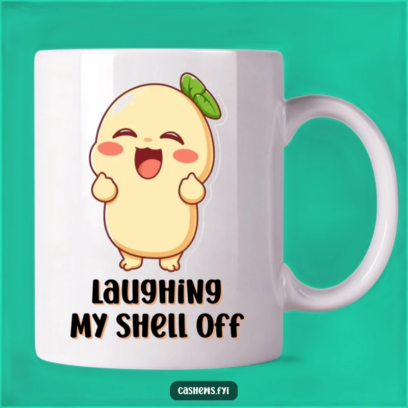 Funny Giggling Cashew Mug: Hilarious Nut Laughing Out Loud, Perfect Gift