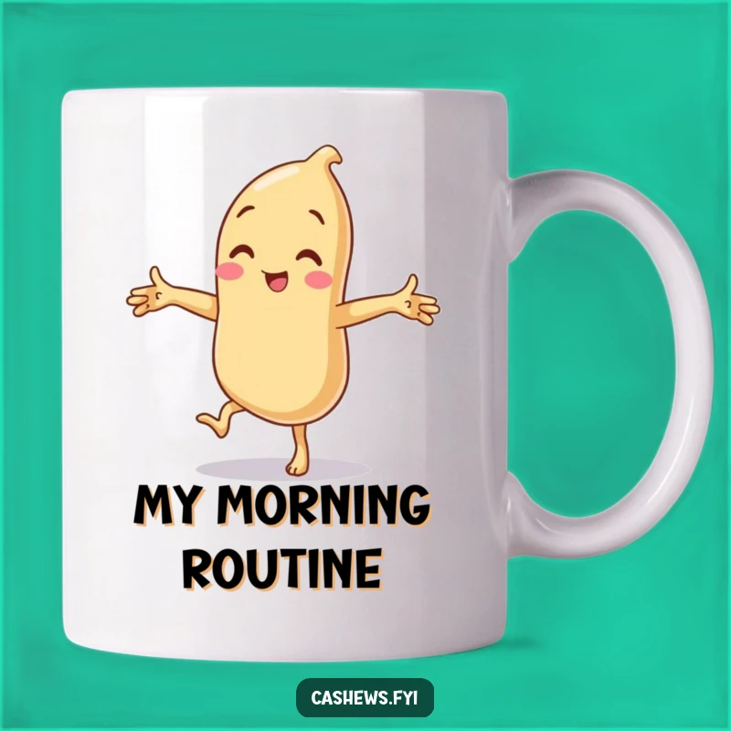 Funny Cashew Balancing Act Mug: A Hilarious Nutty Gift for Goofballs