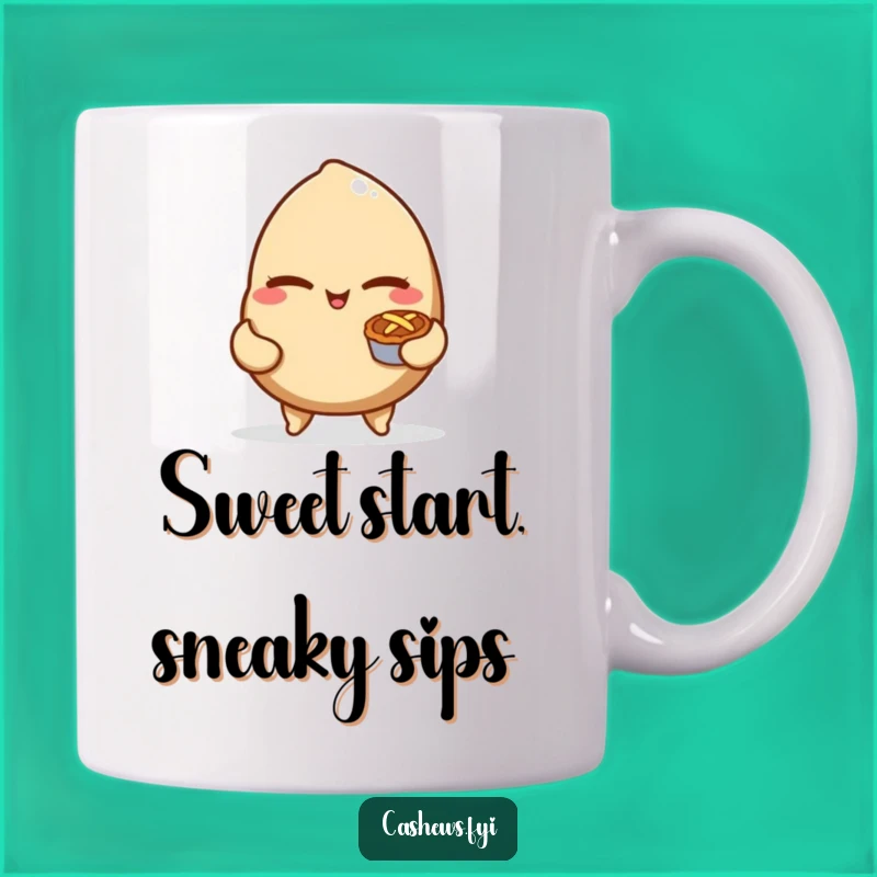 Funny Cashew Nut Pie Thief Mug - Sweet Mischief Funny Gift!