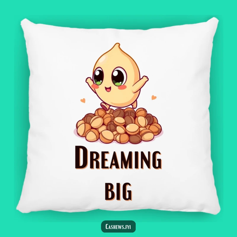Funny Kawaii Cashew Pillow: Big Eyes, Big Comfort, Hilarious Nutty Cuddle