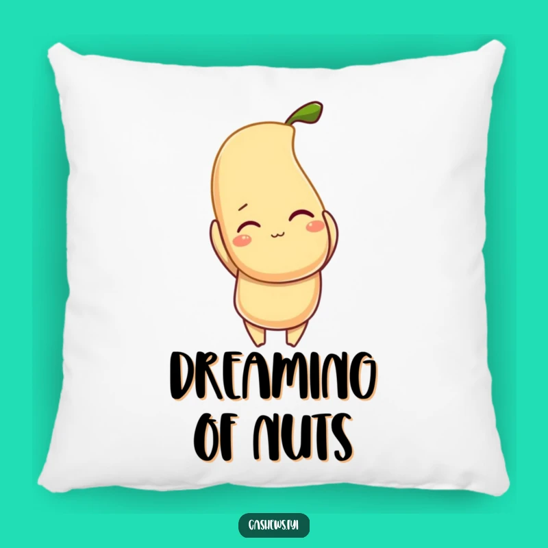 Funny Cashew Pillow - Cozy Nutty Character Accent for Humorous Home Decor