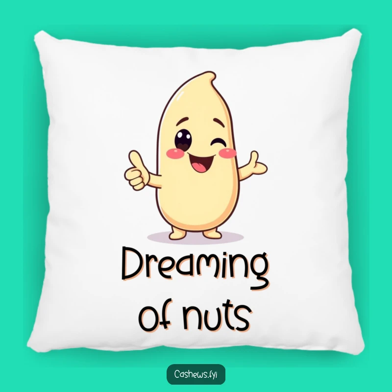 Funny Kawaii Cashew Thumbs-Up Pillow: Cozy Cuteness, Perfect Funny Gift for Comfort