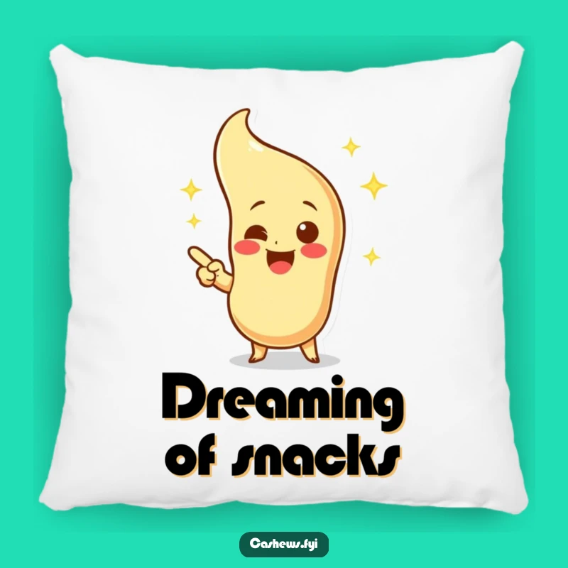 Funny Cashew Pillow: Soft Excited Character Cushion, Imaginary Cashew, Gift