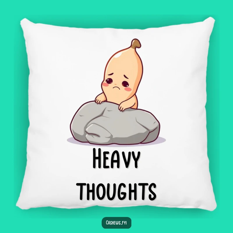 Funny Cashew Nap Pillow: Hilarious Cashew Lifting Pebble Cushion for Comfy Laughs