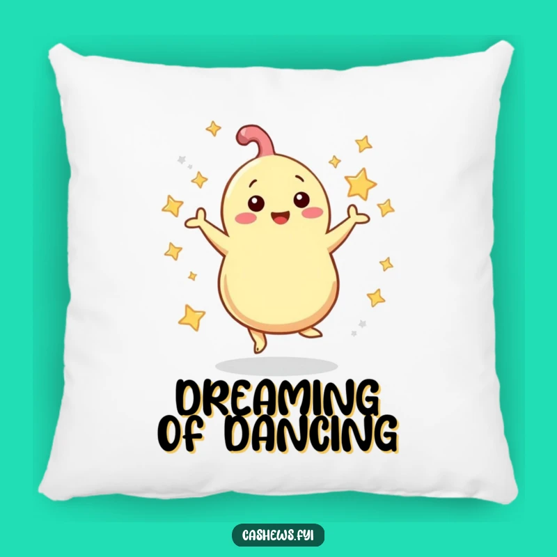 Funny Cashew Pillow: Cozy Starry Nut Grooving Accent