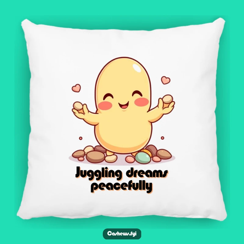 Funny Juggling Cashew Pillow - Comfy Cushion for Focused Relaxation and Skill