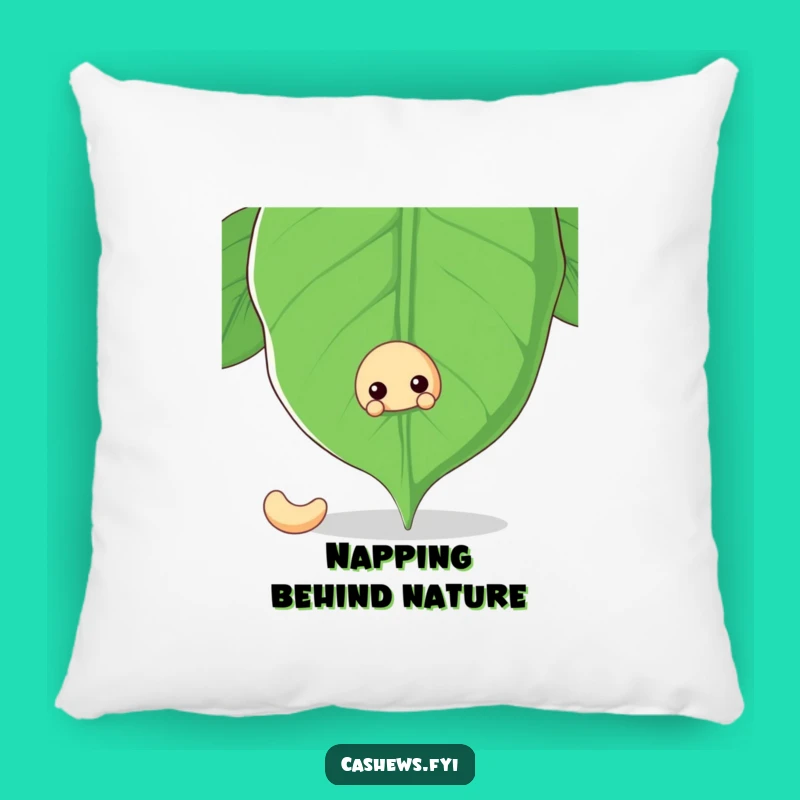 Cozy Funny Cashew Nut Leaf Pillow - Snuggle with a Secret!
