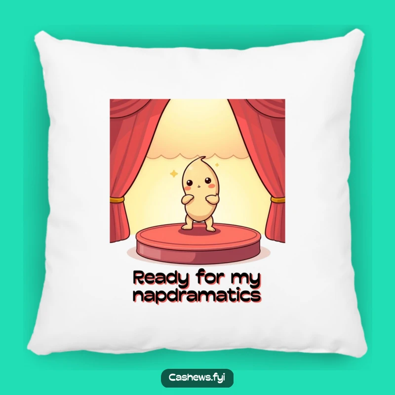Cozy Funny Cashew Nut Performer Pillow - Dramatic Comfort Gift!