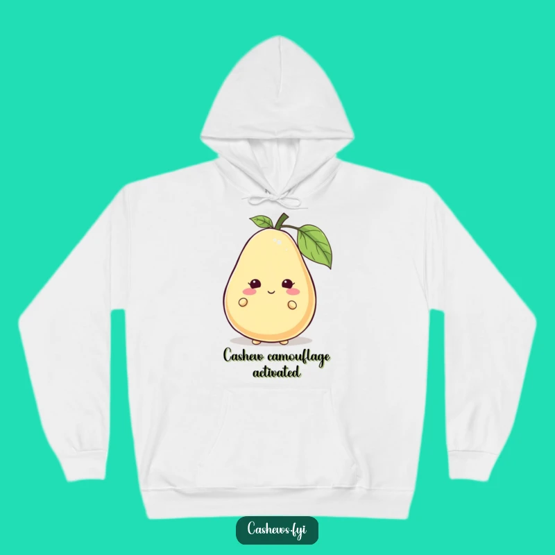 Funny Cashew Peek-a-Boo Hoodie: Comfy Hider, The Ultimate Funny Gift for Playful Souls!