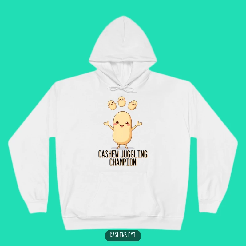 Funny Cashew Juggling Hoodie: Cozy, Hilarious Nutty Wear for Ultimate Comfort and Laughs