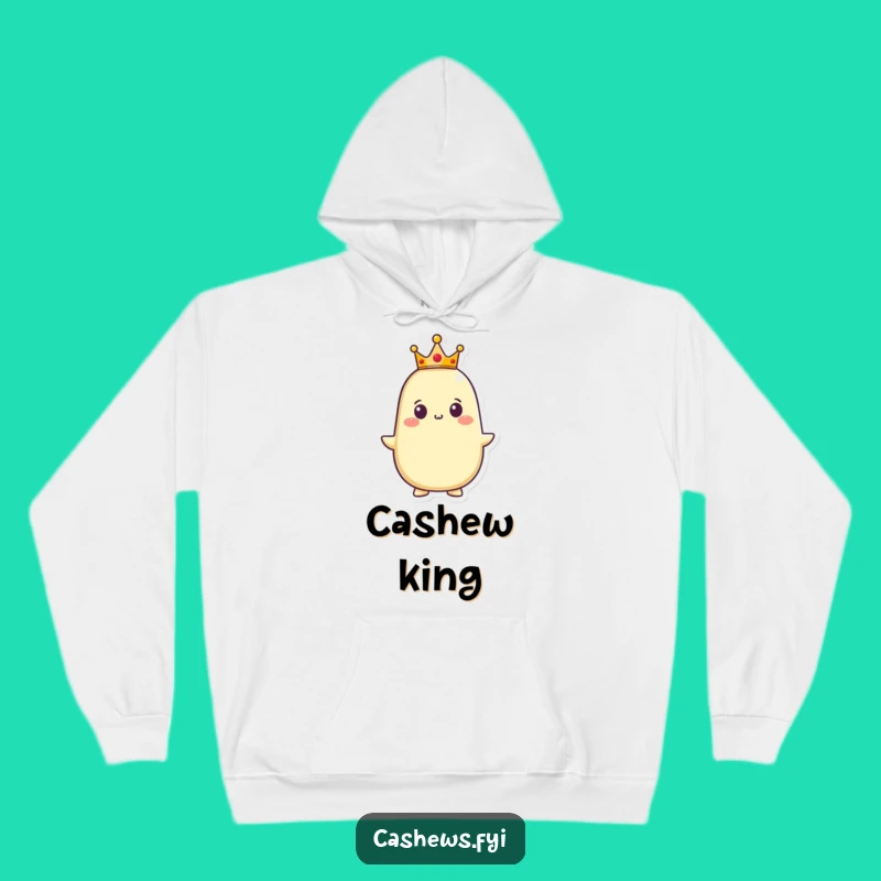 Funny Cashew King Hoodie: Cozy Up with Regal Veggie Comfort!