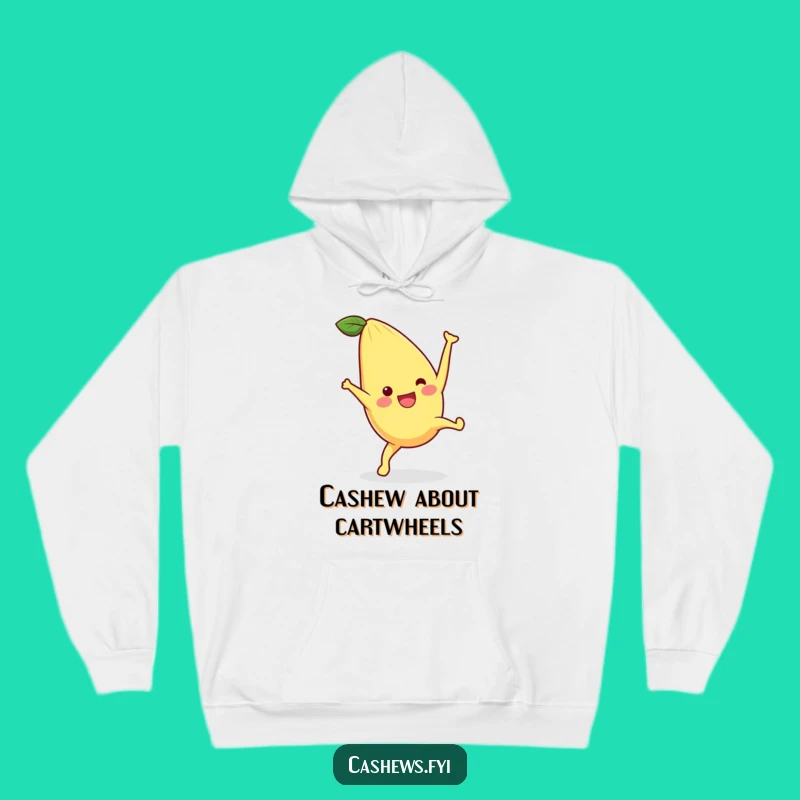 Funny Kawaii Cashew Cartwheel Hoodie: Cozy Comfort Meets Hilarious Nutty Fun!