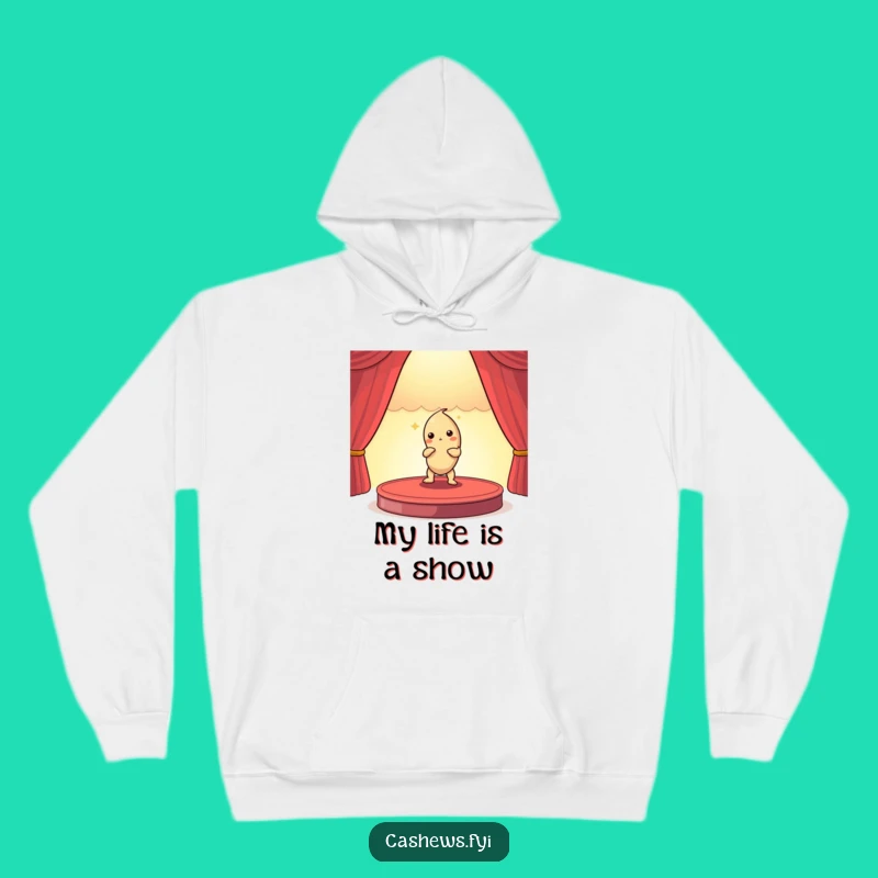 Cozy Funny Cashew Nut Drama Hoodie - Warm & Hilarious Gift!