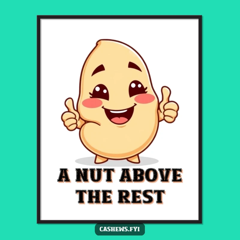 Free Printable Wall Art: Cheeky Cashew Charm Decor, Funny Downloadable Art