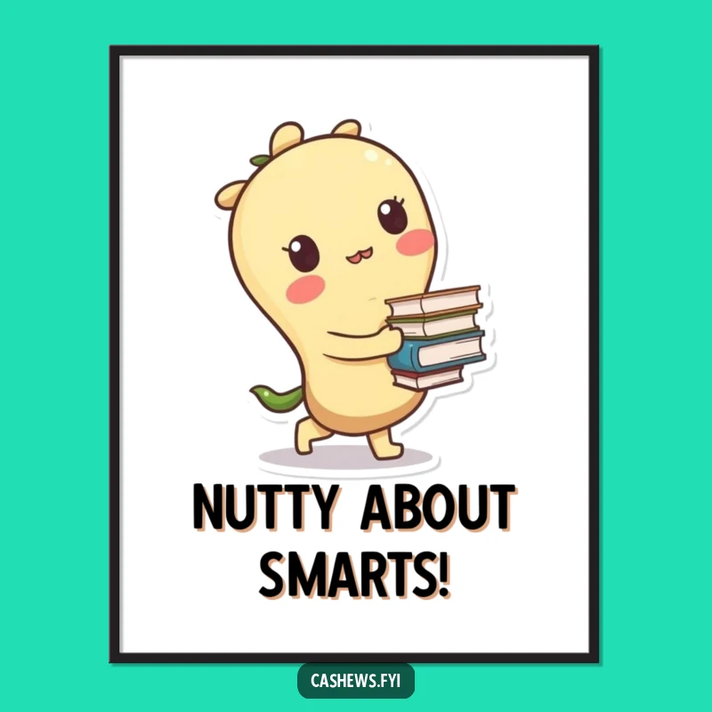 Free Printable Wall Art: Funny Cashew Tripping for Humorous Decor - Instant Download