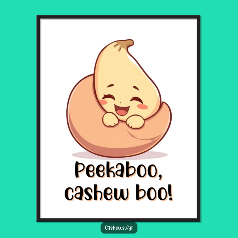 Funny Free Printable Wall Art: Winking Cashew Decor, Quirky Downloadable Art!