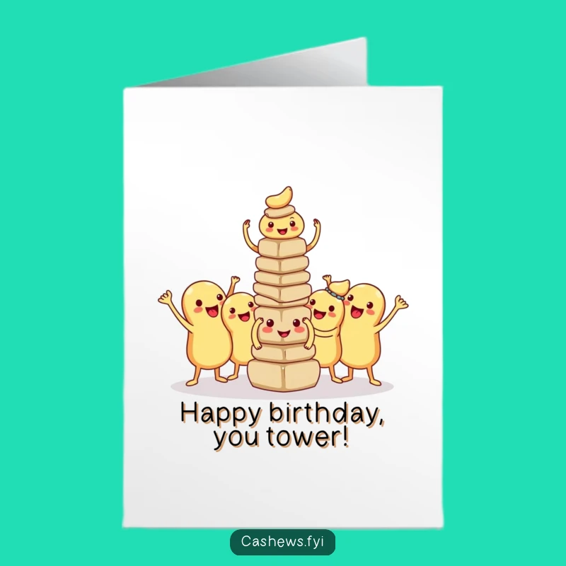 Free Printable Birthday Card: Proud Cashews Funny Downloadable Gift for Team Success