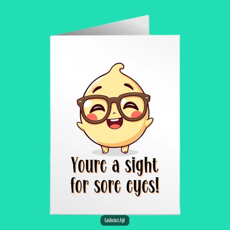 Free Printable Congrats Card: Giggling Cashew Glasses For A Funny Downloadable Gift