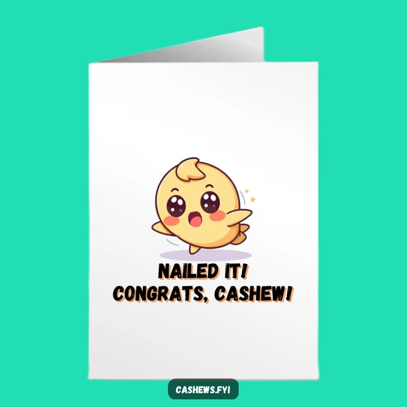 Free Printable Congrats Card: Graceful Cashew Recovery, Humorous Downloadable!