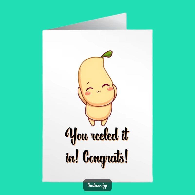 Free Printable Congrats Card: Winking Cashew Celebrates Your Nutty Success!