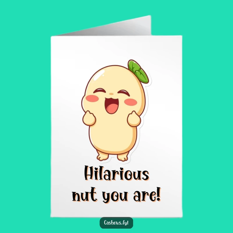 Free Printable Congrats Card: Laughing Cashew Joy, Funny Downloadable Gift