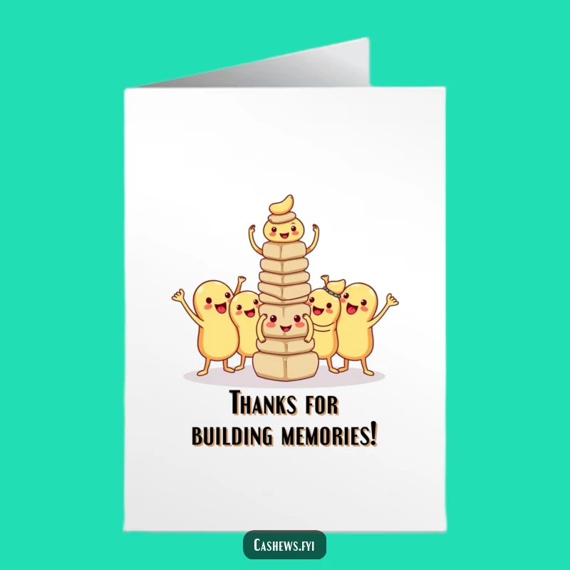 Free Printable Thank You Card: Proud Cashews Funny Downloadable Gift for Teamwork