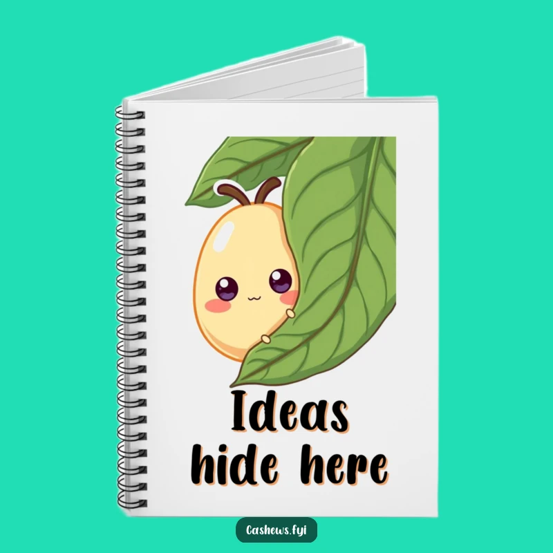 Funny Cashew Notebook: Googly Eye Nut Peeking Journal