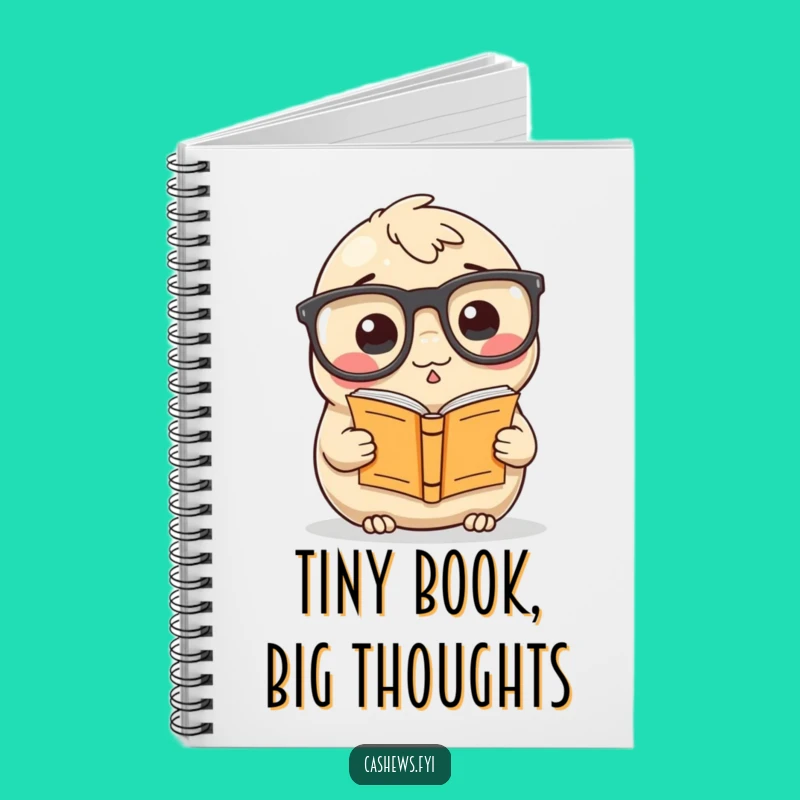 Funny Cashew Notebook: Nerdy Nut with Big Glasses Journal
