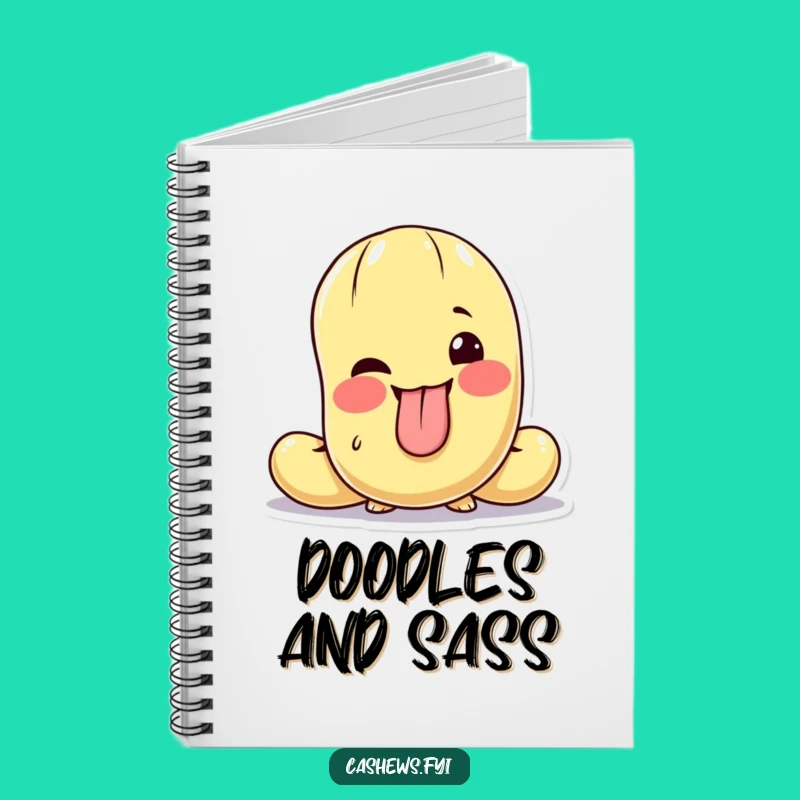 Funny Cashew Wink Notebook - Jot Down Mischievous Ideas!