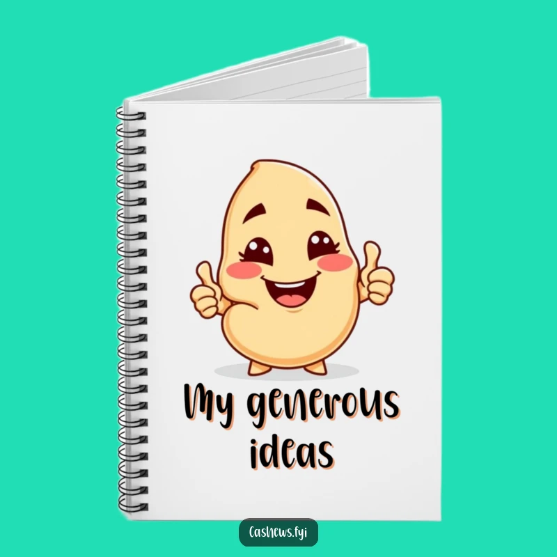 Funny Cheeky Cashew Notebook: Jot Down Ideas, Perfect Funny Gift