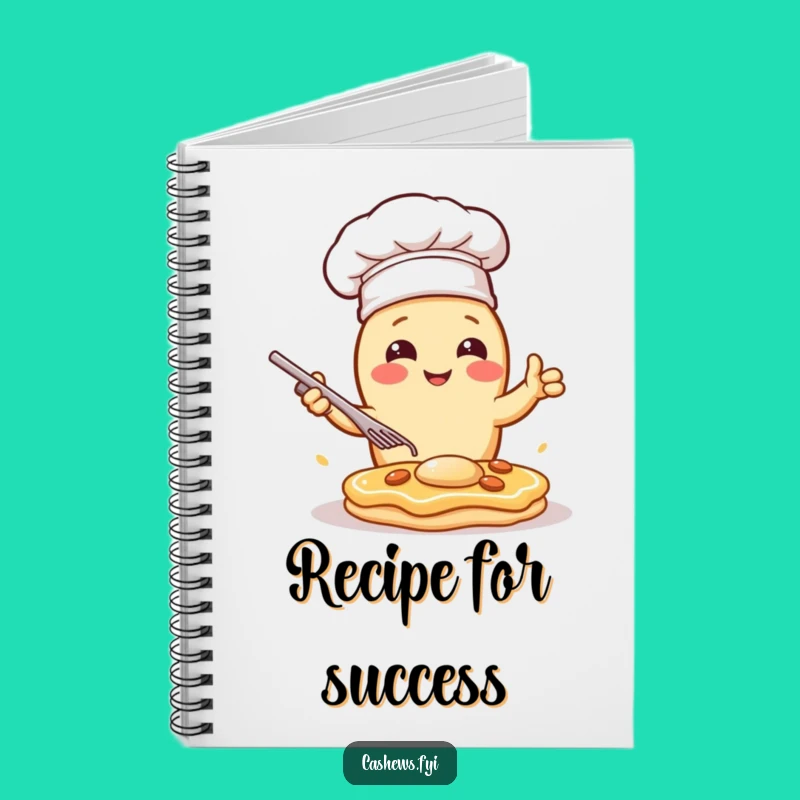 Funny Kawaii Cashew Chef Notebook: Dramatic Recipes for Hilarious Culinary Jotting