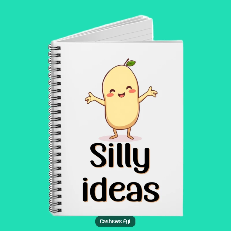 Funny Kawaii Cashew Notebook: Silly Dance Notes for Hilarious and Creative Jotting