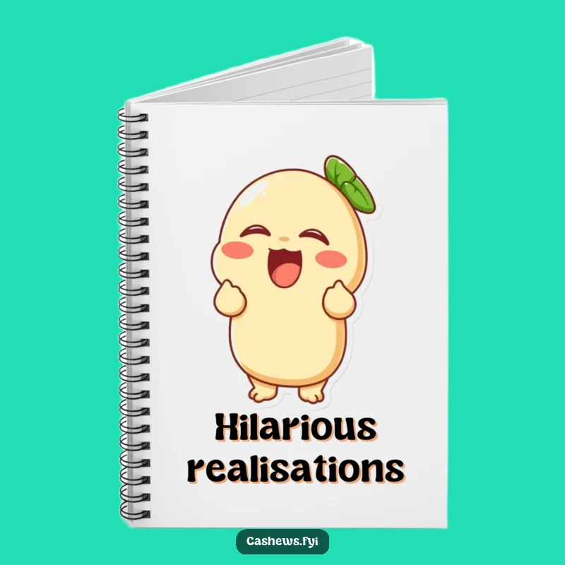 Funny Giggling Cashew Notebook: Jot Down Laughs, Perfect Funny Gift