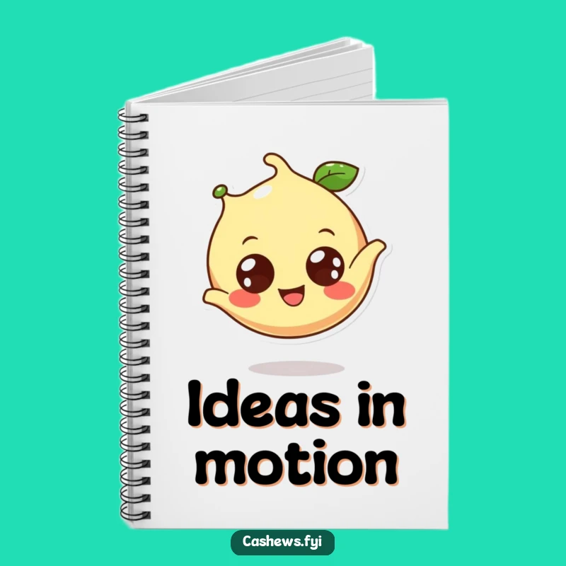 Funny Cashew Notebook: Cheerful Cashew Somesault for Your Creative Ideas