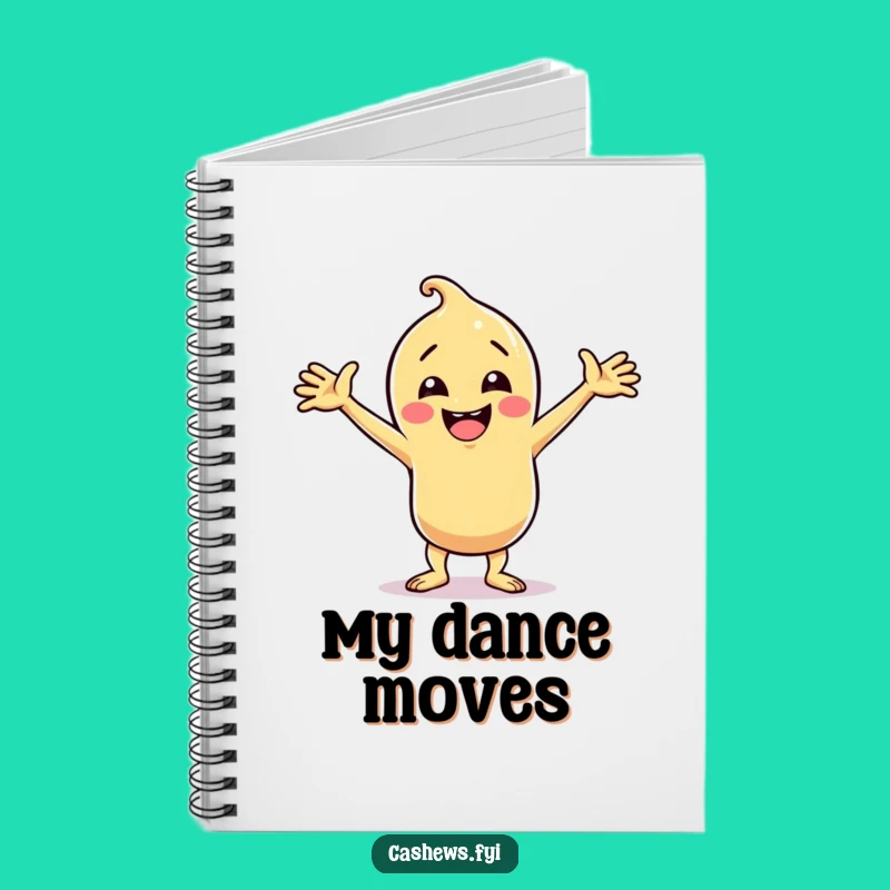Funny Cashew Dance Party Notebook: Hilarious Groover for Your Notes, Perfect Funny Gift!