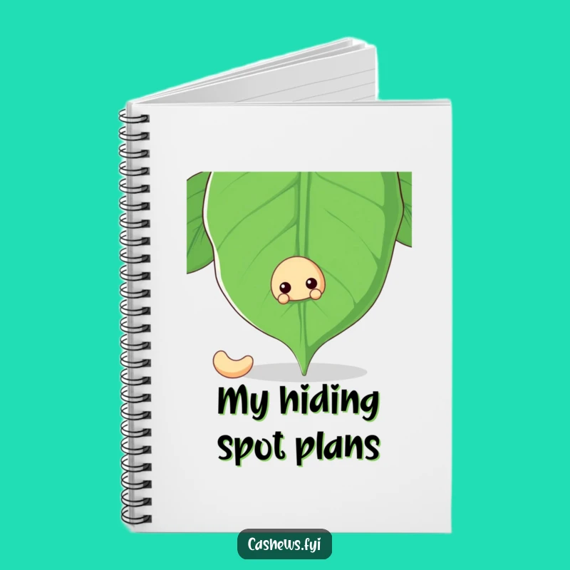 Funny Cashew Nut Secret Journal Notebook - Jot Down Your Findings!
