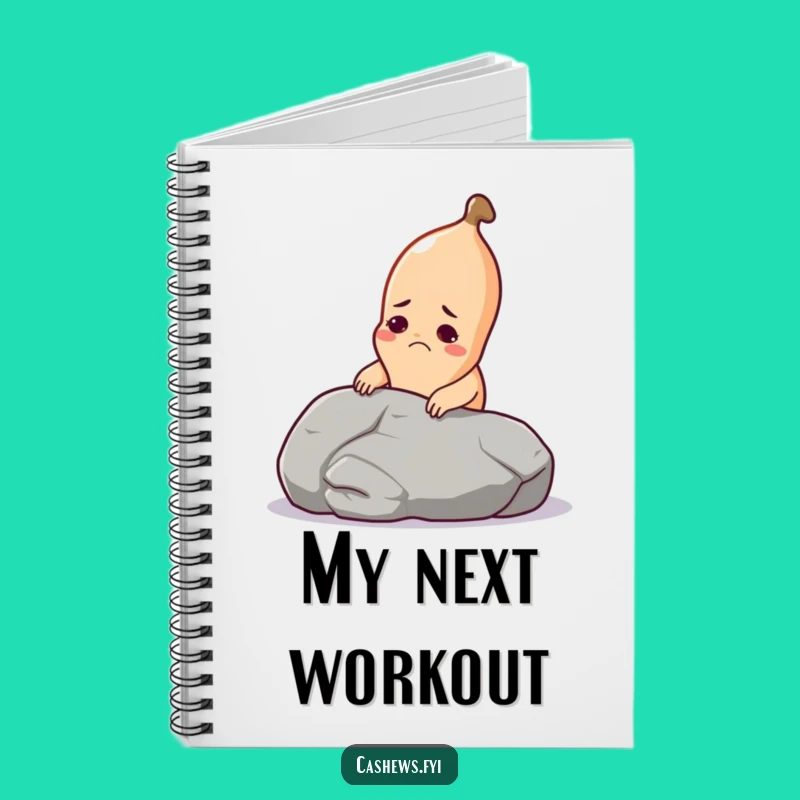 Funny Cashew Journal: Hilarious Cashew Lifting Pebble Notebook for Your Thoughts