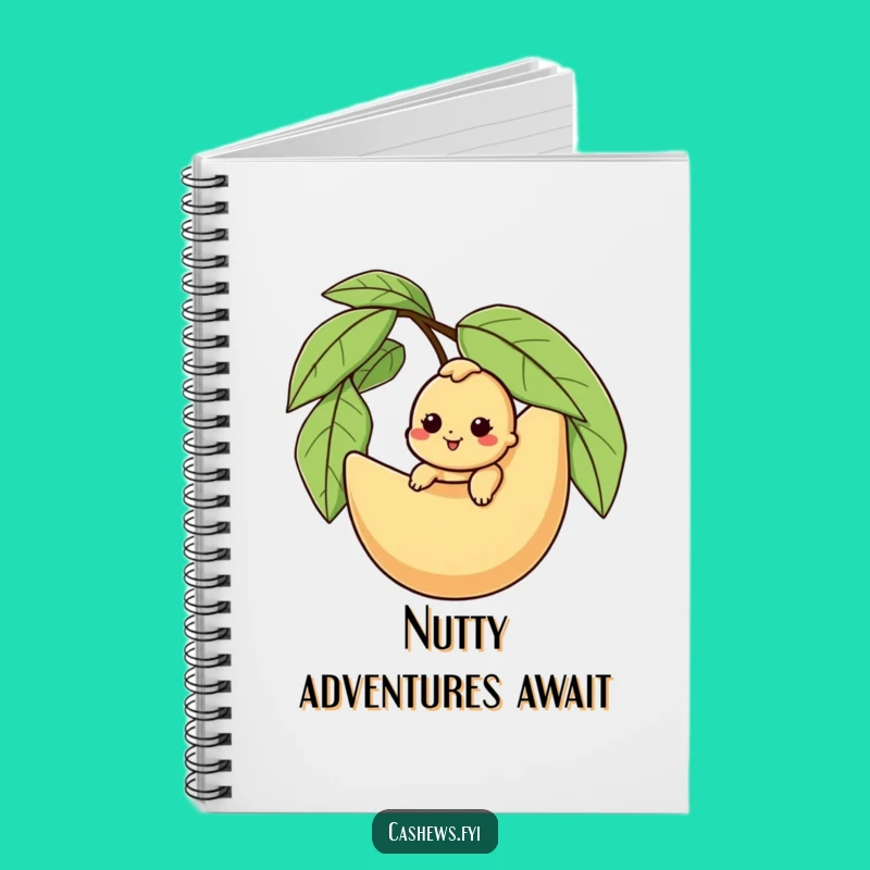 Funny Cashew Adventure Notebook: Jot Down Journeys with Nutty Inspiration